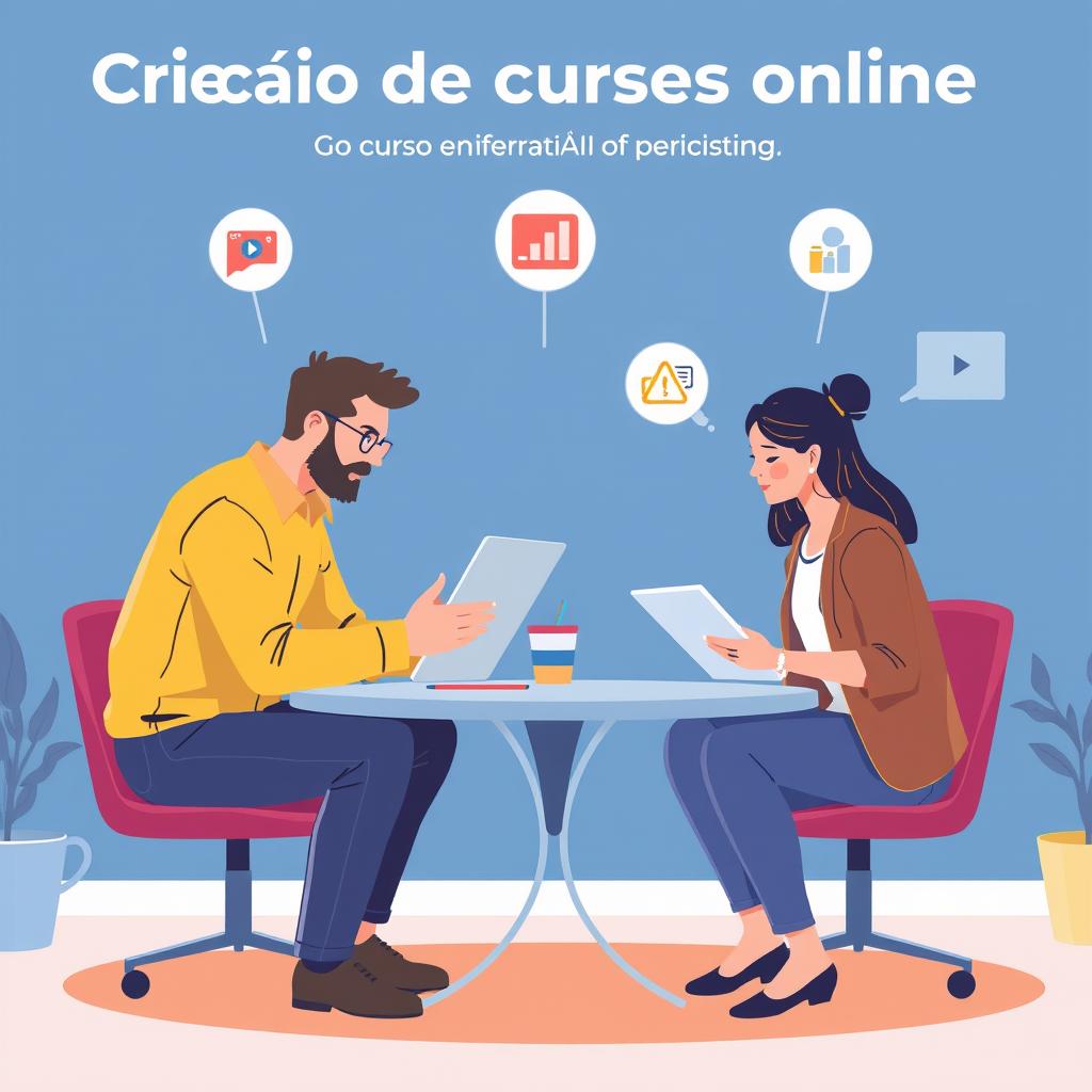 Plataformas de criação de cursos online com inteligência artificial, como Courseau, LearningStudioAI e Mini Course.