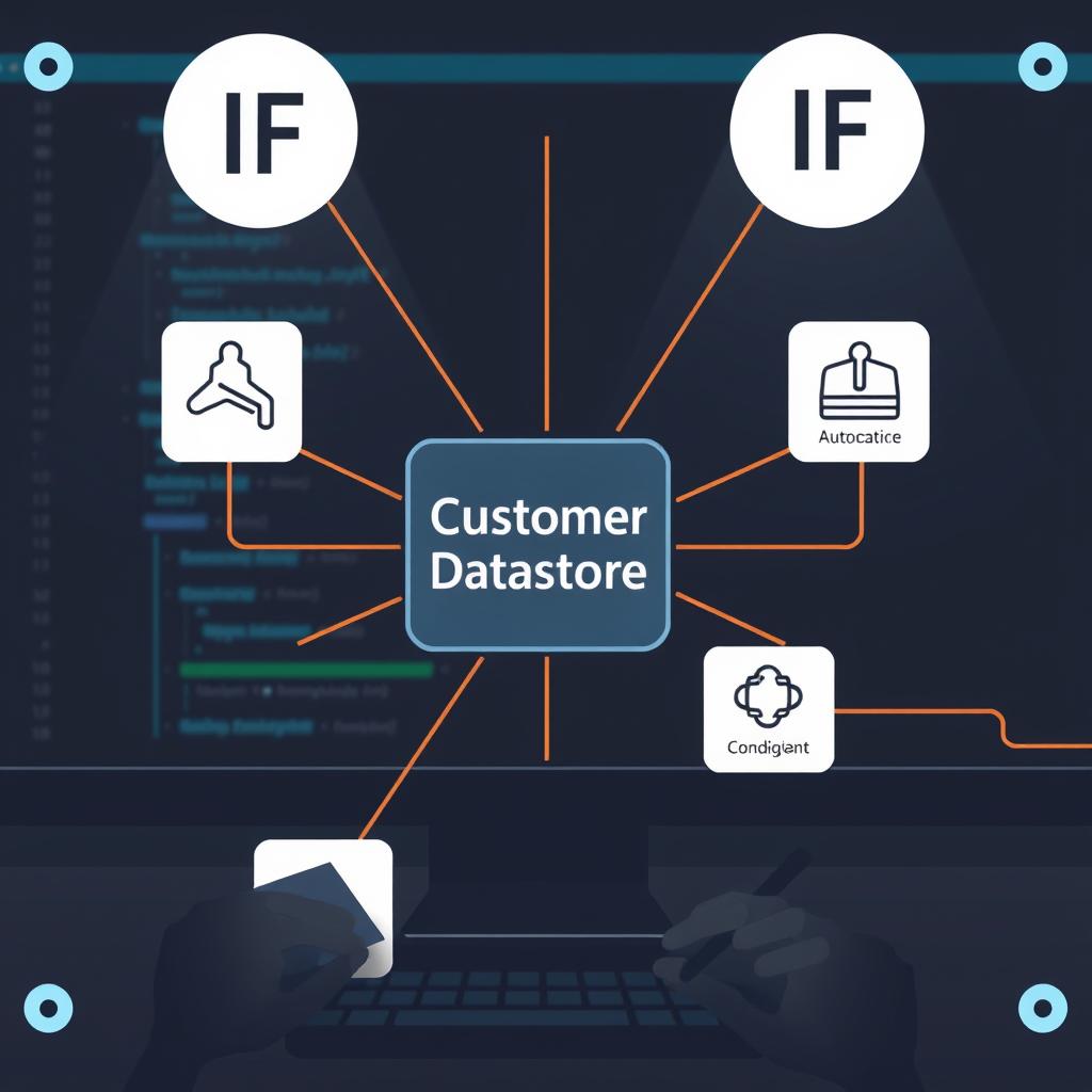 Diagrama de fluxo de trabalho no N8N mostrando a implementação da condição IF com registros de clientes.