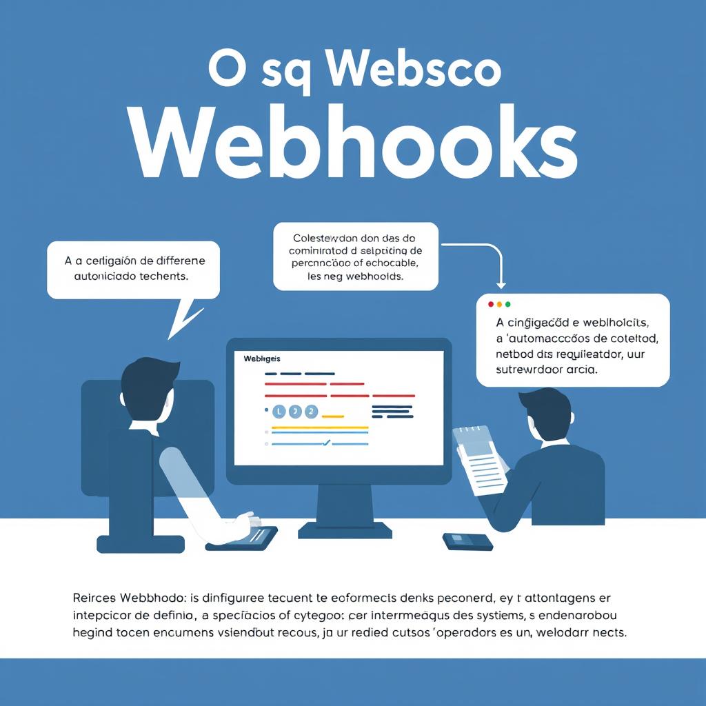 Diagrama explicativo sobre como funcionam os webhooks em automações de sistemas.