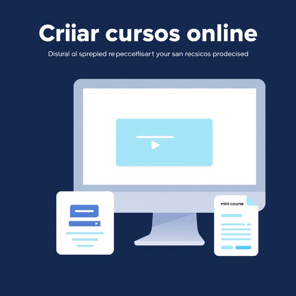 Plataformas de criação de cursos online como Courseau, LearningStudioAI e Mini Course.