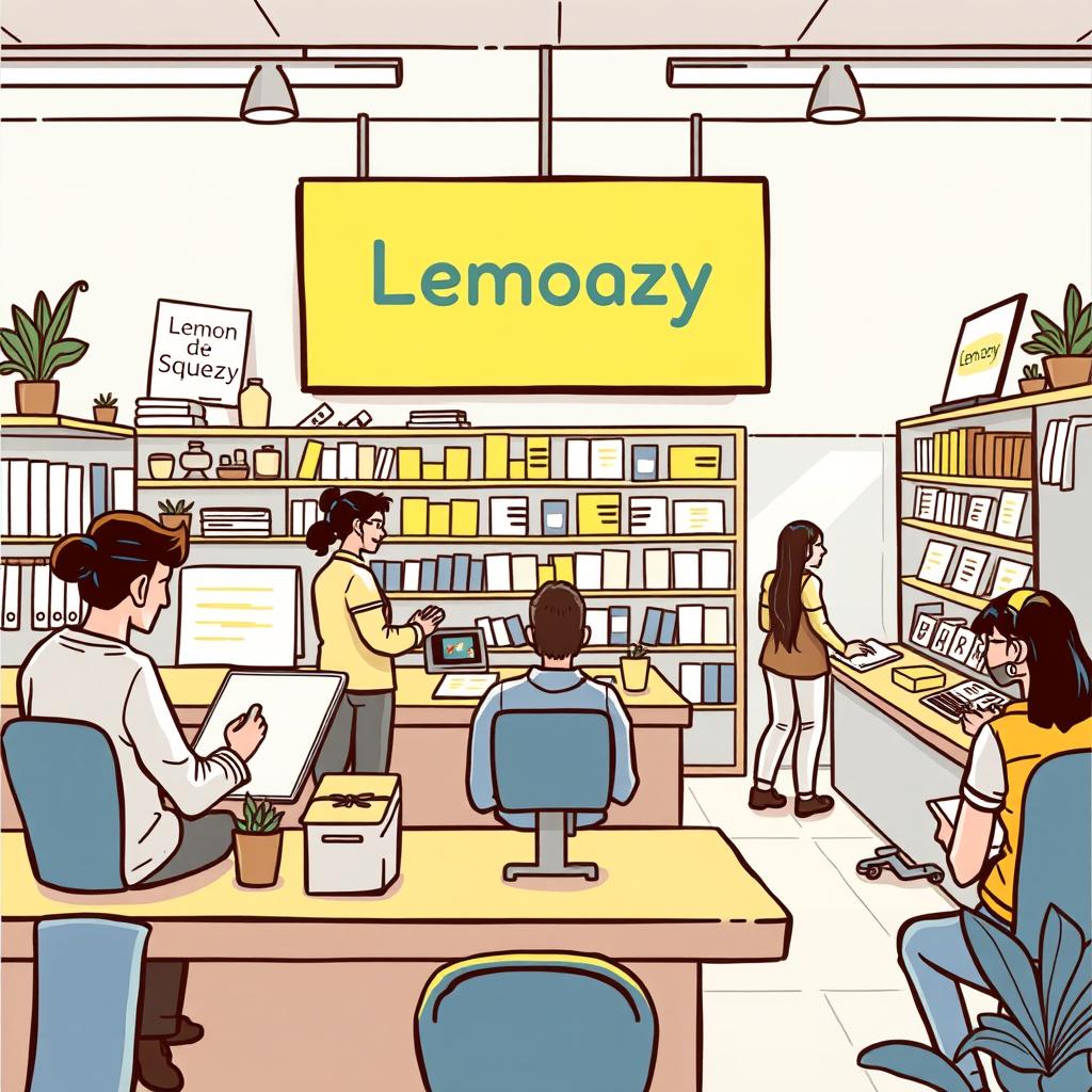 Interface do Lemon Squeezy Marketplace mostrando produtos digitais para venda.