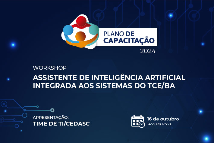 Assistente de inteligência artificial do TCE-BA interagindo com cidadãos e otimizando processos de gestão pública.