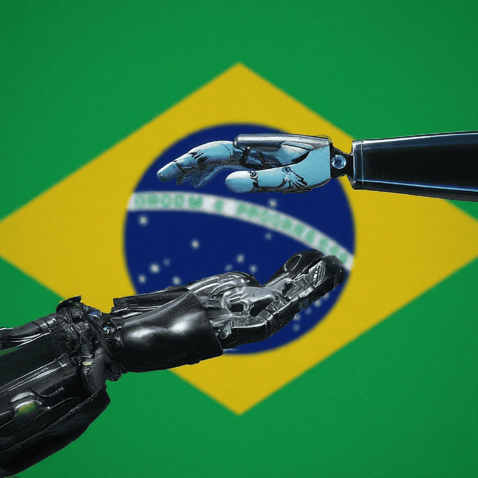 Reunião sobre regulamentação das big techs e inteligência artificial no Brasil.